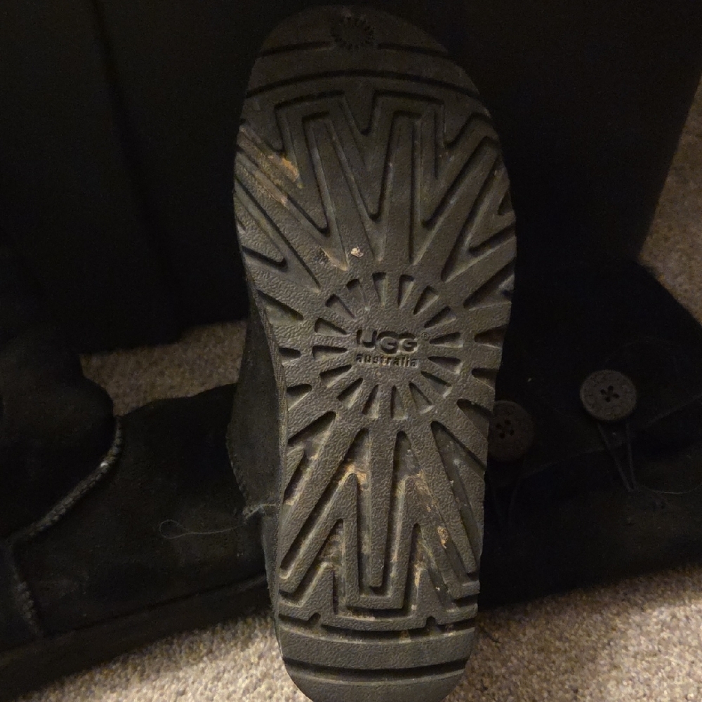 UGG Black Buttoned Winter Boots - image 2